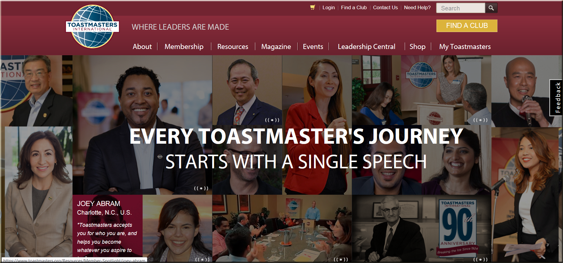 https://www.toastmasters.org Icon